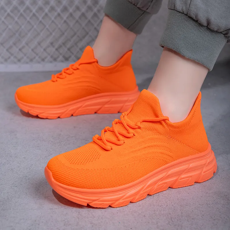 Kuding Casual Shoes Unisex Low Top Black/White/Yellow/Green/Orange/Blue/Gray/Red-23