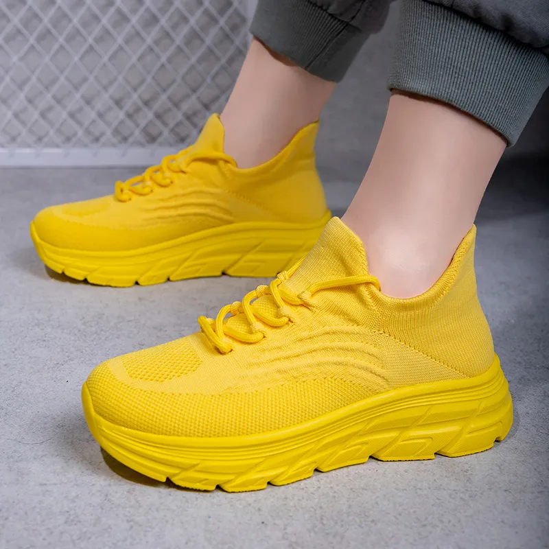 Kuding Casual Shoes Unisex Low Top Black/White/Yellow/Green/Orange/Blue/Gray/Red-13