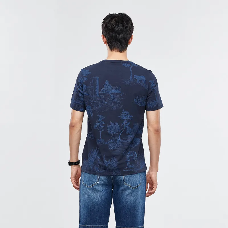 SEPTWOLVES T Shirt Men's Dark Blue-2
