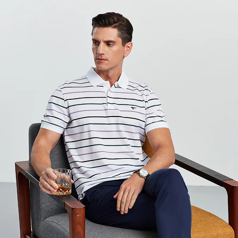 SEPTWOLVES Polo Shirts Men Raw White 803-3