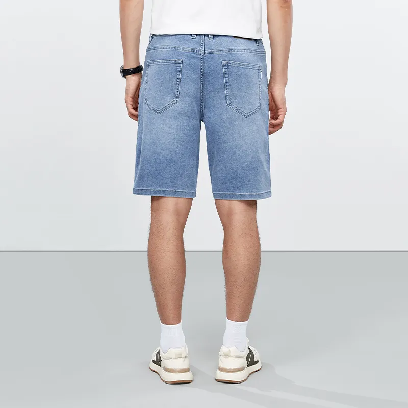 SEPTWOLVES Denim Shorts Men's Sky Blue-3