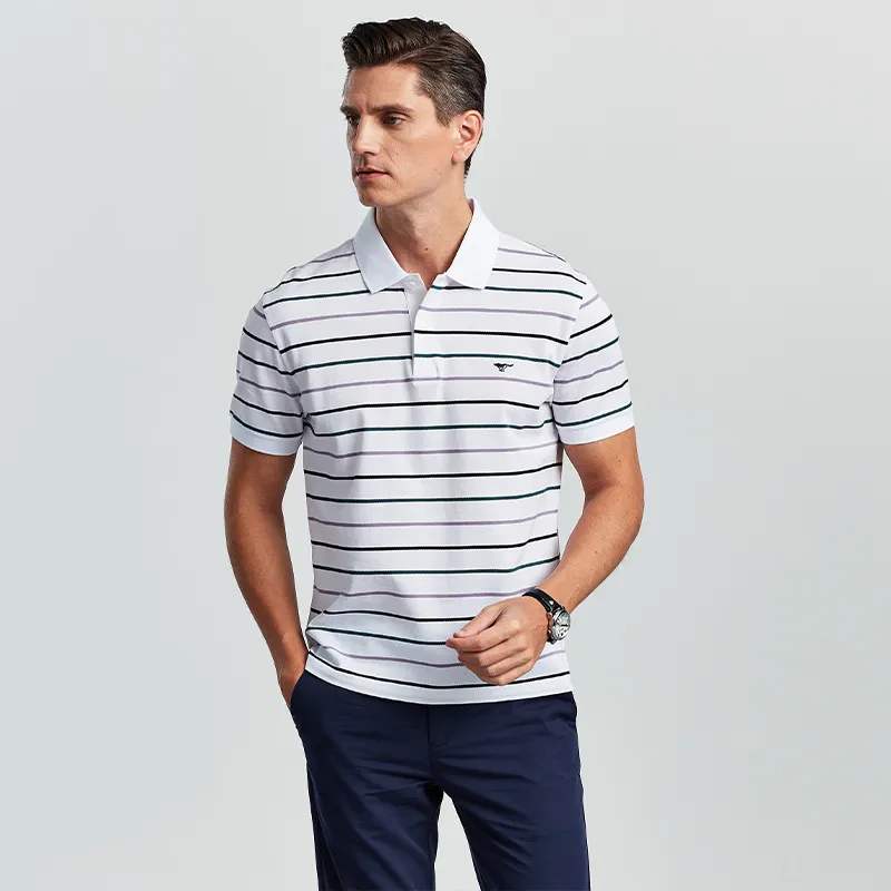 SEPTWOLVES Polo Shirts Men Raw White 803-5