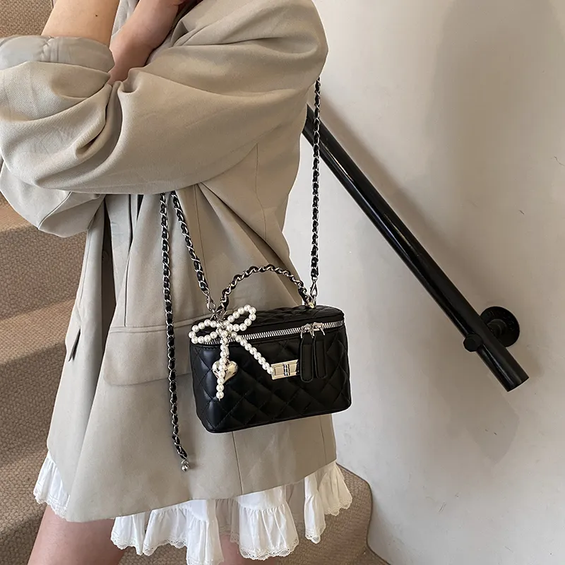 JIANGLIDA PU Handbag Women's Pearl White/Pearl Pink/White/Pink/Yellow/Black-16