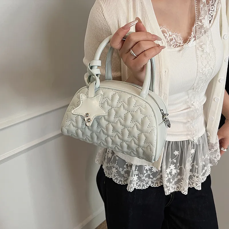 JIANGLIDA PU Handbag Women's White/Blue/Gold/Black-5