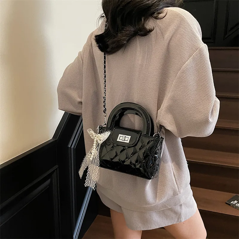 JIANGLIDA PU Shoulder Bag, Crossbody Bag, Handbag Women's Ecru/Pink/Red/Black-15