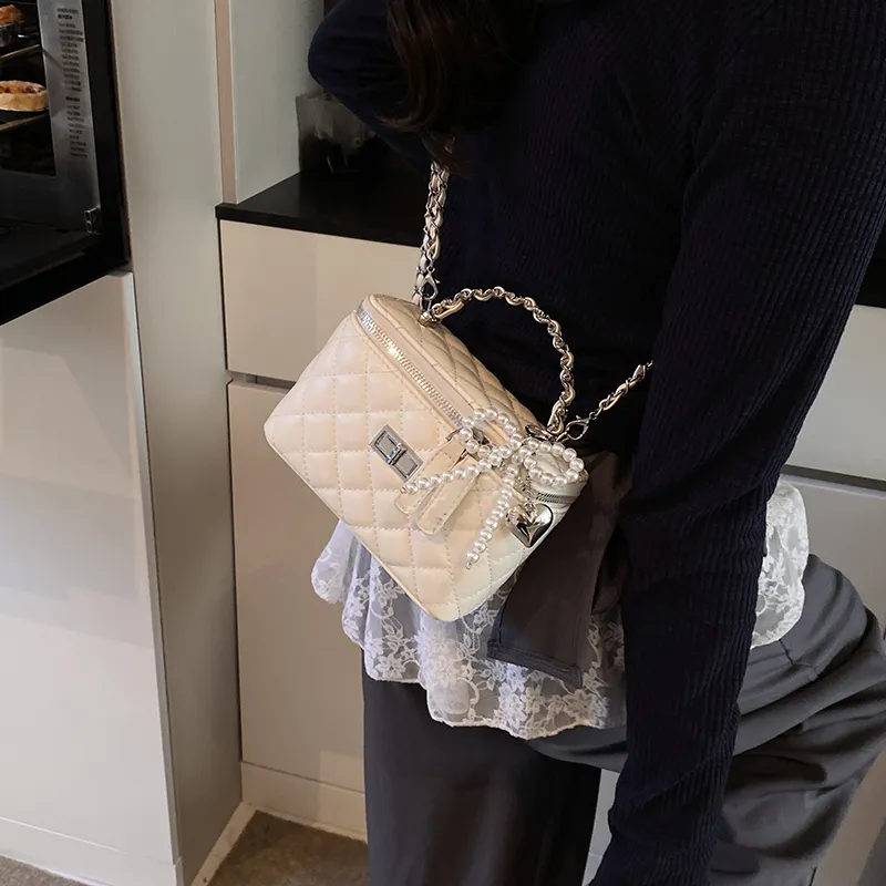 JIANGLIDA PU Handbag Women's Pearl White/Pearl Pink/White/Pink/Yellow/Black-8