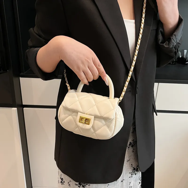 JIANGLIDA PU Crossbody One Shoulder Handbags Regular Women's White/Pink/Blue/Black-4