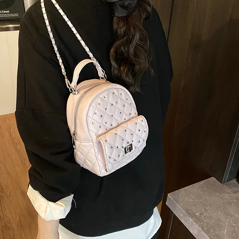 JIANGLIDA PU Backpack Women's Multicolor-10