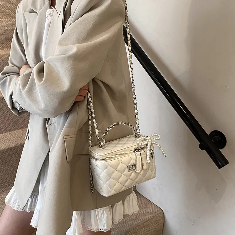 JIANGLIDA PU Handbag Women's Pearl White/Pearl Pink/White/Pink/Yellow/Black-1