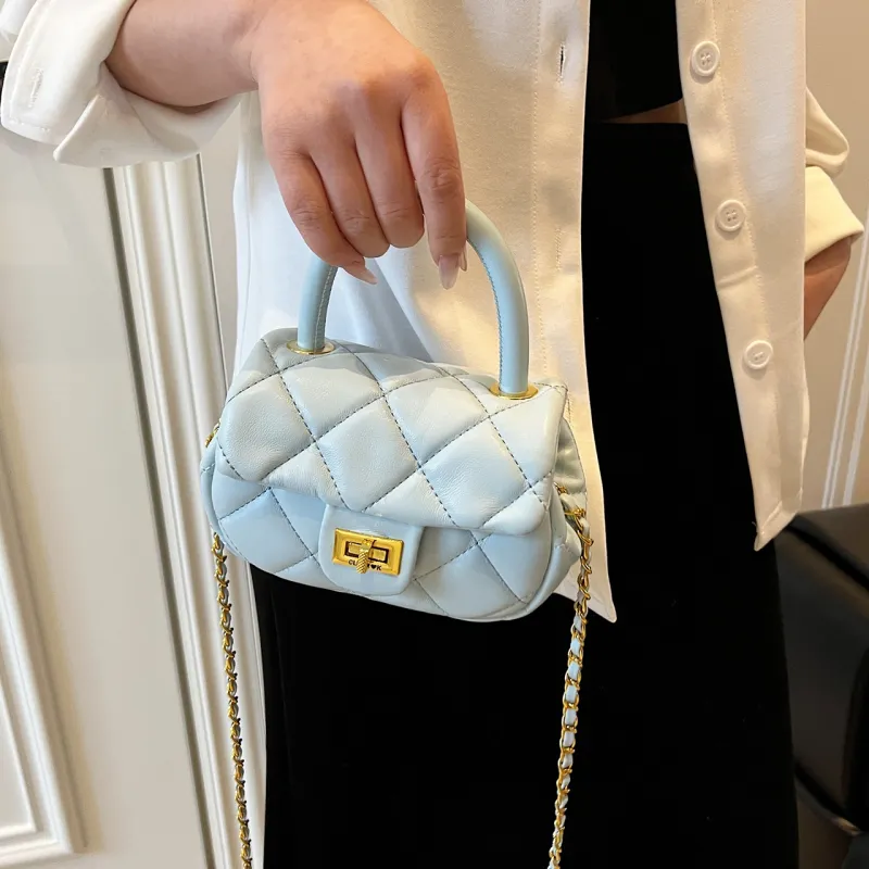 JIANGLIDA PU Crossbody One Shoulder Handbags Regular Women's White/Pink/Blue/Black-13