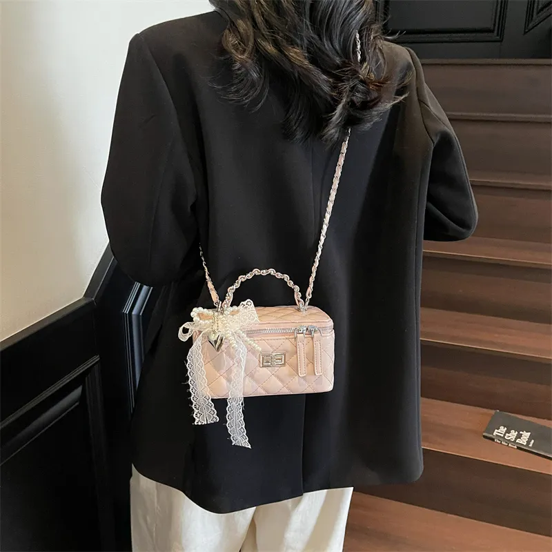 JIANGLIDA PU Shoulder Bag, Crossbody Bag, Handbag Regular Women's Ecru/Yellow/Pink/Black-11