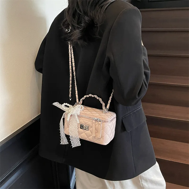 JIANGLIDA PU Shoulder Bag, Crossbody Bag, Handbag Regular Women's Ecru/Yellow/Pink/Black-10