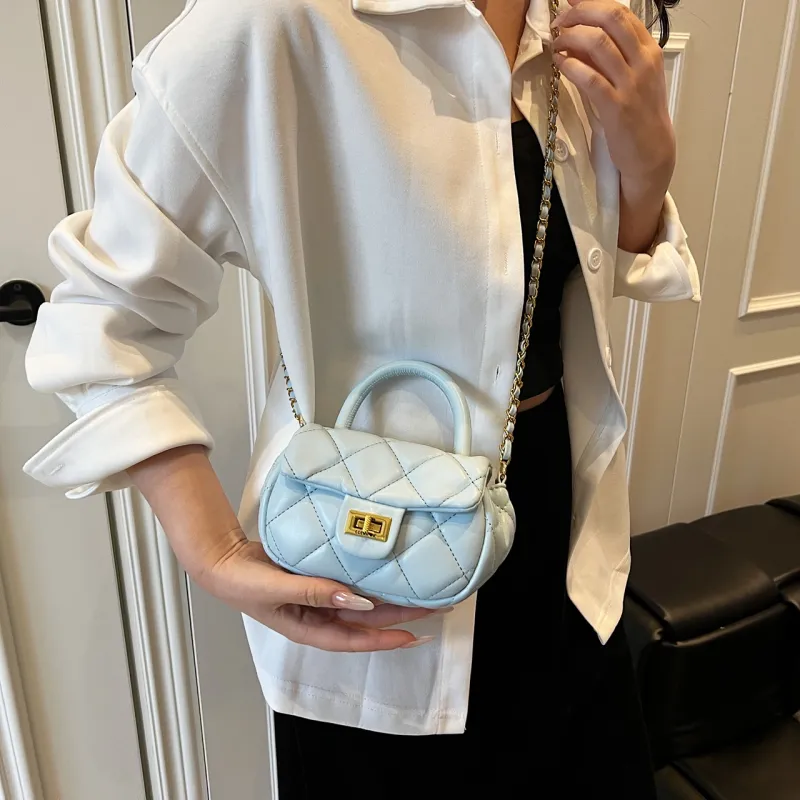 JIANGLIDA PU Crossbody One Shoulder Handbags Regular Women's White/Pink/Blue/Black-16