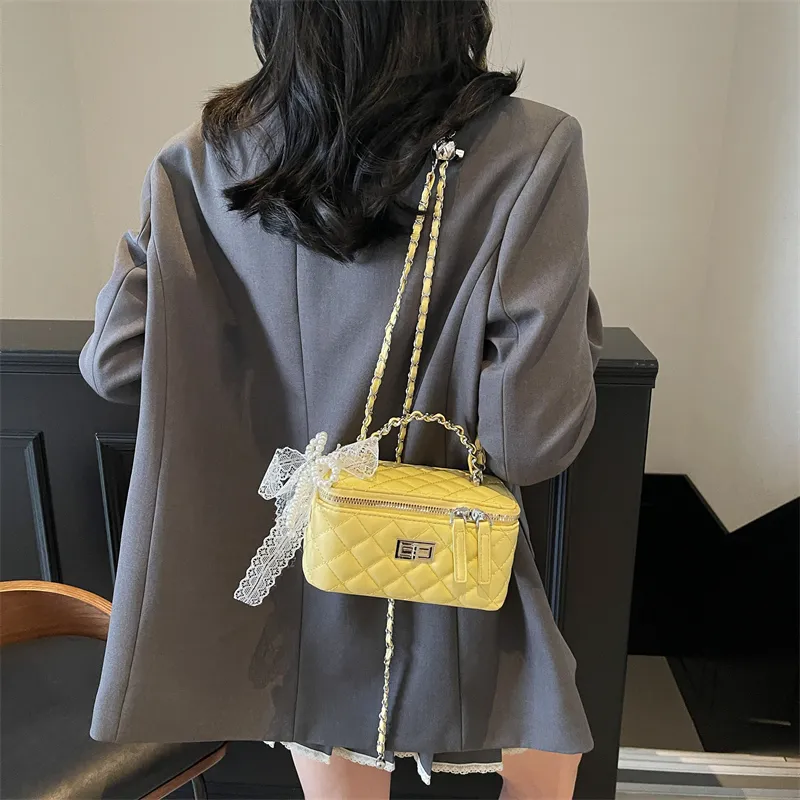 JIANGLIDA PU Shoulder Bag, Crossbody Bag, Handbag Regular Women's Ecru/Yellow/Pink/Black-7