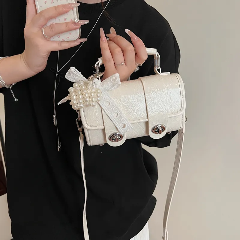 JIANGLIDA PU Handbag Women's White/Pink/Blue/Yellow/Black-1