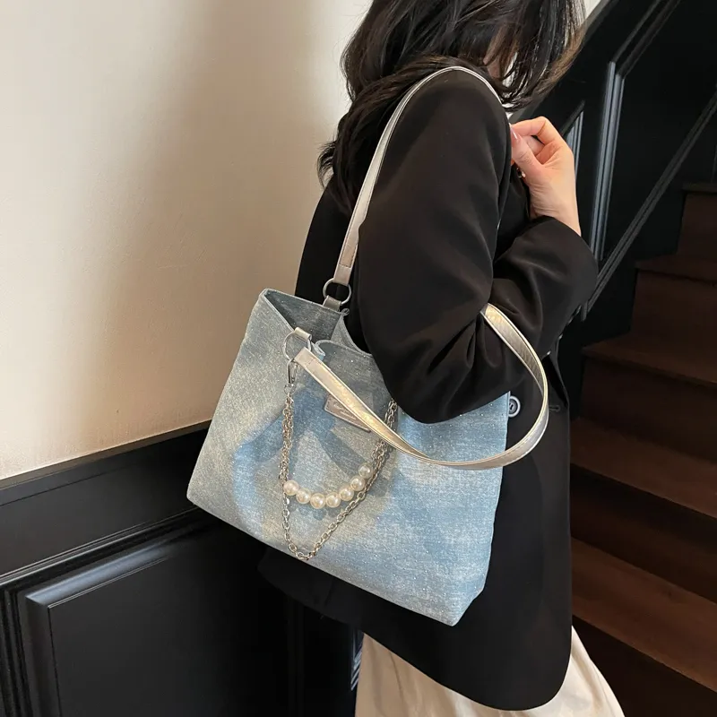 JIANGLIDA Oxford Handbag, Shoulder Bag Regular Women's Sky Blue/Denim Blue/Royal Blue/Black-2