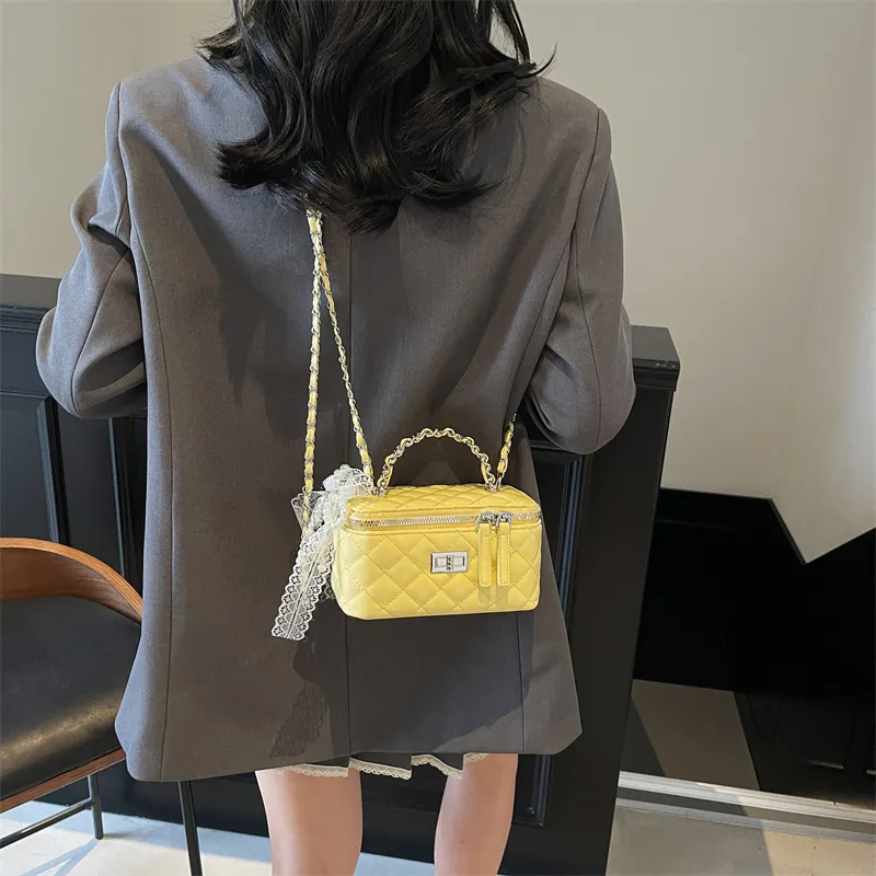 JIANGLIDA PU Shoulder Bag, Crossbody Bag, Handbag Regular Women's Ecru/Yellow/Pink/Black-6
