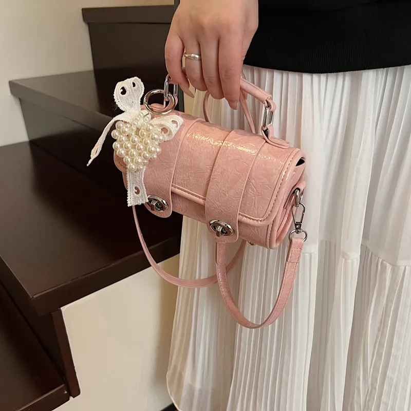 JIANGLIDA PU Handbag Women's White/Pink/Blue/Yellow/Black-5