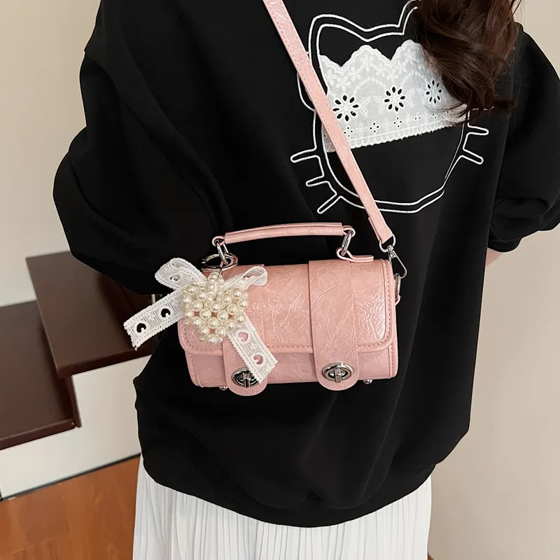 JIANGLIDA PU Handbag Women's White/Pink/Blue/Yellow/Black-6