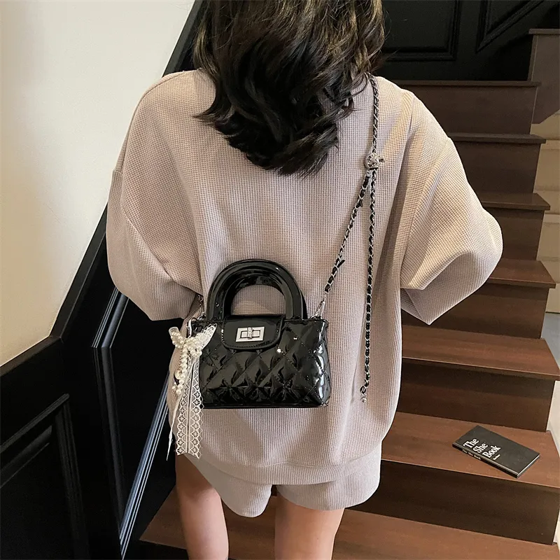 JIANGLIDA PU Shoulder Bag, Crossbody Bag, Handbag Women's Ecru/Pink/Red/Black-13