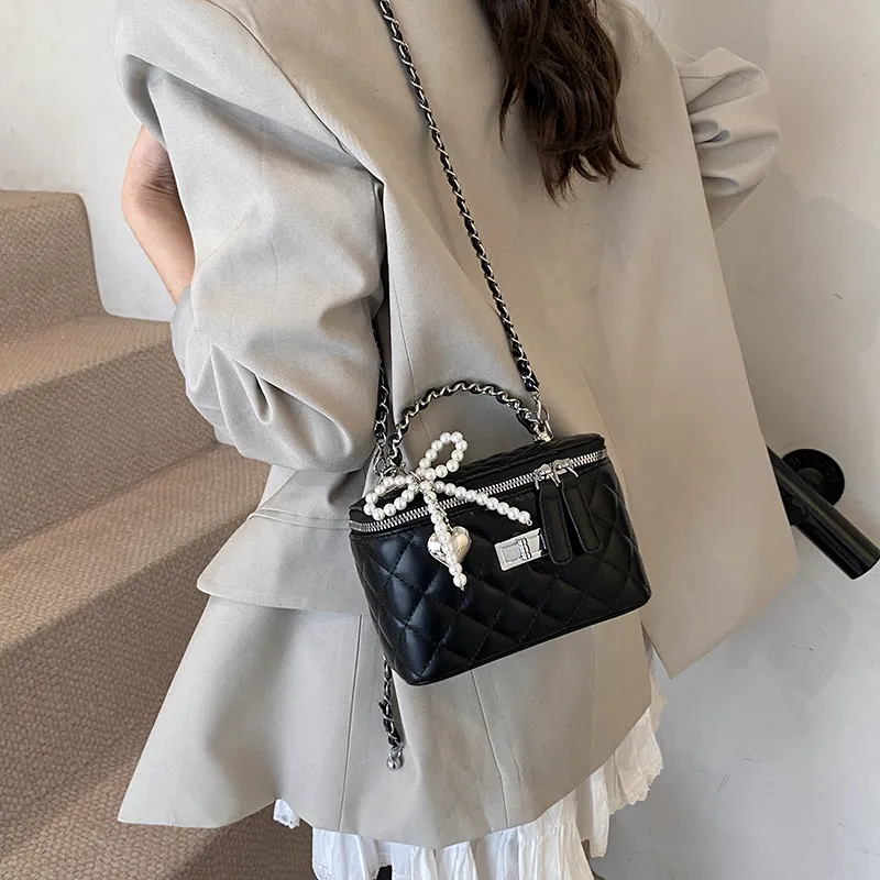 JIANGLIDA PU Handbag Women's Pearl White/Pearl Pink/White/Pink/Yellow/Black-17