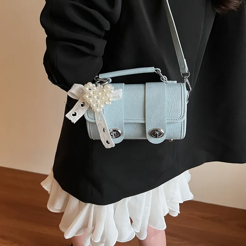JIANGLIDA PU Handbag Women's White/Pink/Blue/Yellow/Black-10