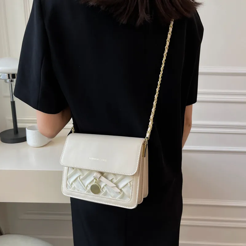 JIANGLIDA PU Shoulder Bag Women's Ecru/Green/Black-2