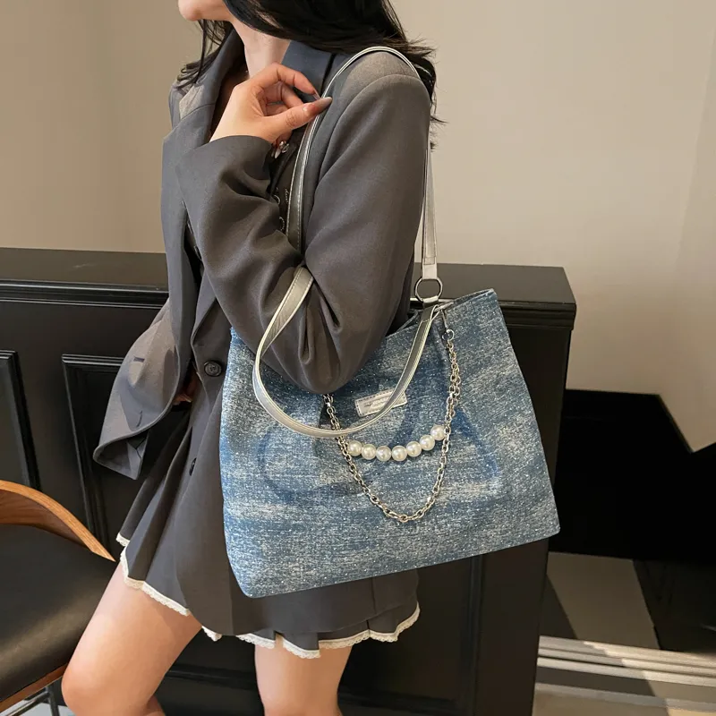 JIANGLIDA Oxford Handbag, Shoulder Bag Regular Women's Sky Blue/Denim Blue/Royal Blue/Black-7