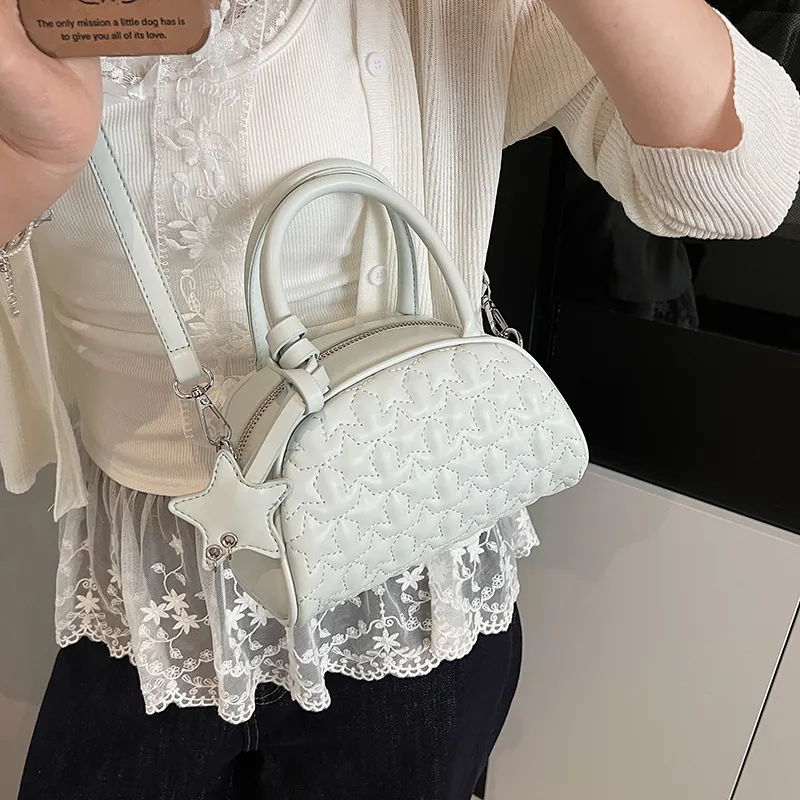 JIANGLIDA PU Handbag Women's White/Blue/Gold/Black-7