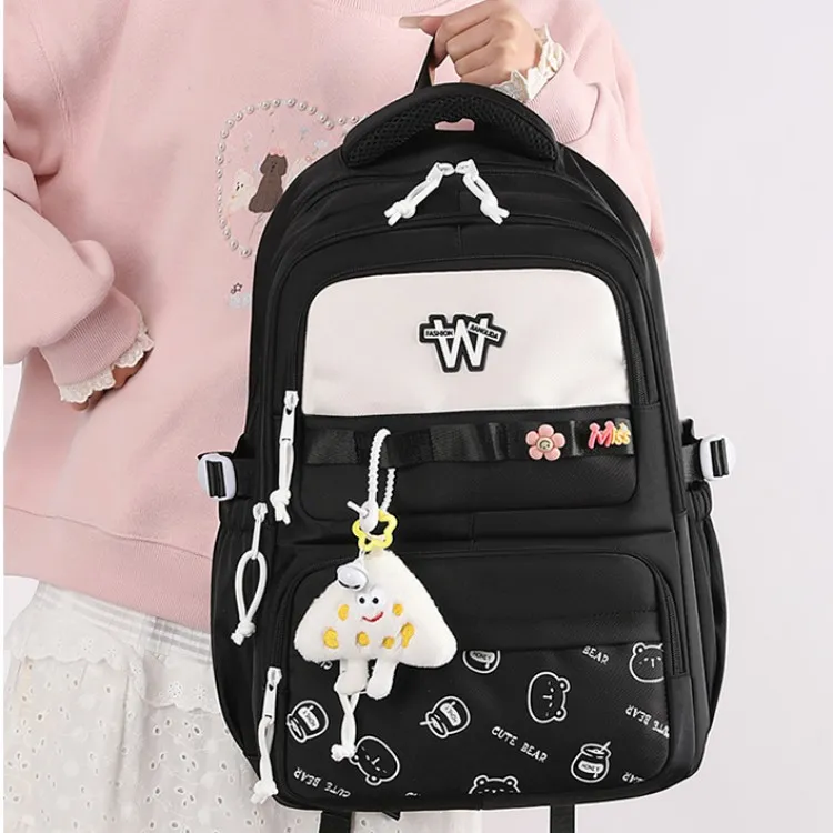 JIANGLIDA Nylon Fabric Student Bag Women's Multicolor-4