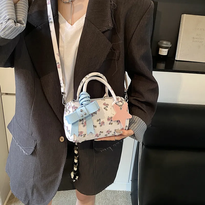 JIANGLIDA PU Boston Bag, Shoulder Bag, Crossbody Bag, Handbag Regular Women's Multicolor-4