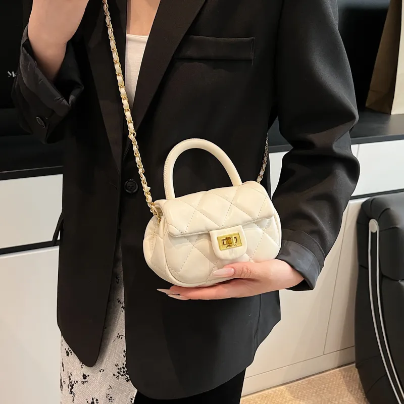 JIANGLIDA PU Crossbody One Shoulder Handbags Regular Women's White/Pink/Blue/Black-3