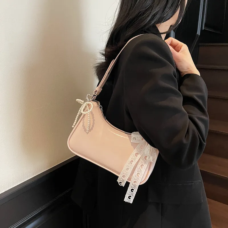 JIANGLIDA PU Dumpling Bag Shoulder Bag Regular Women's Ecru/Pink/Yellow/Black-6