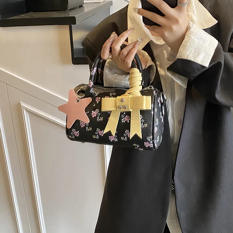 JIANGLIDA PU Boston Bag, Shoulder Bag, Crossbody Bag, Handbag Regular Women's Multicolor-7