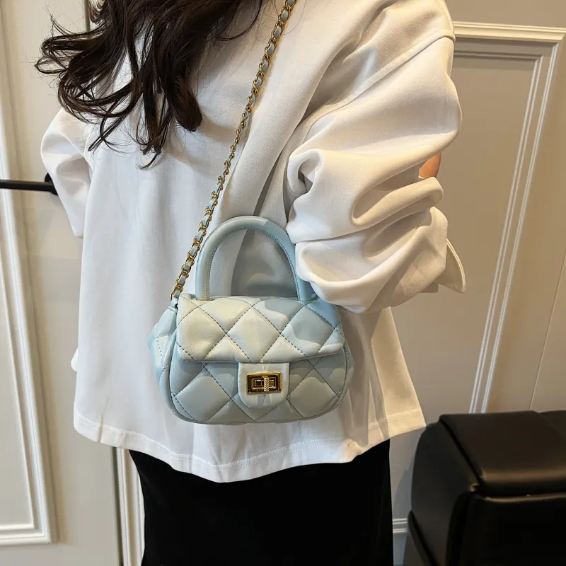 JIANGLIDA PU Crossbody One Shoulder Handbags Regular Women's White/Pink/Blue/Black-14