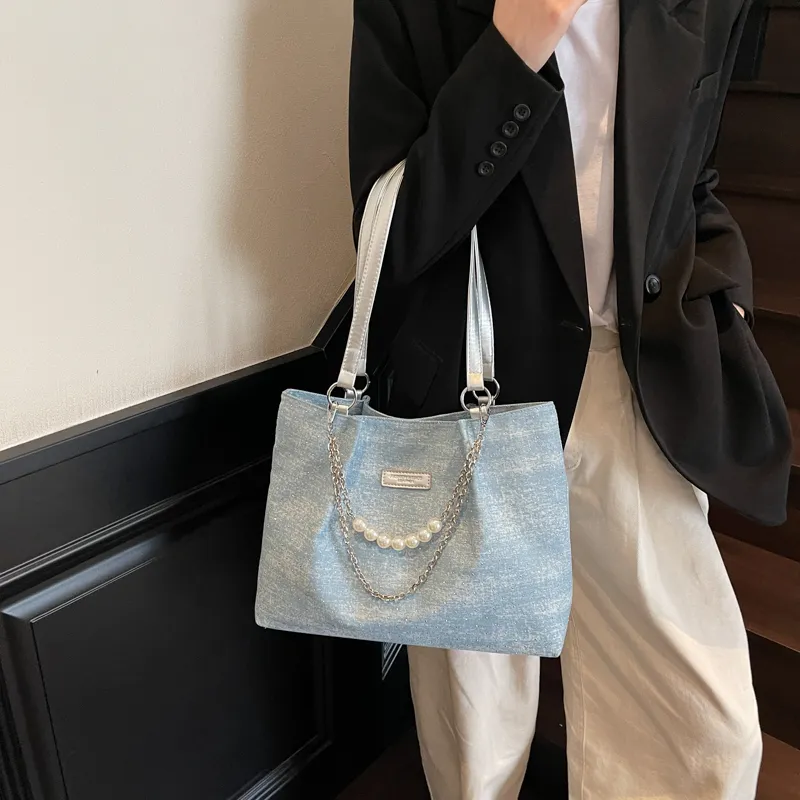 JIANGLIDA Oxford Handbag, Shoulder Bag Regular Women's Sky Blue/Denim Blue/Royal Blue/Black-1