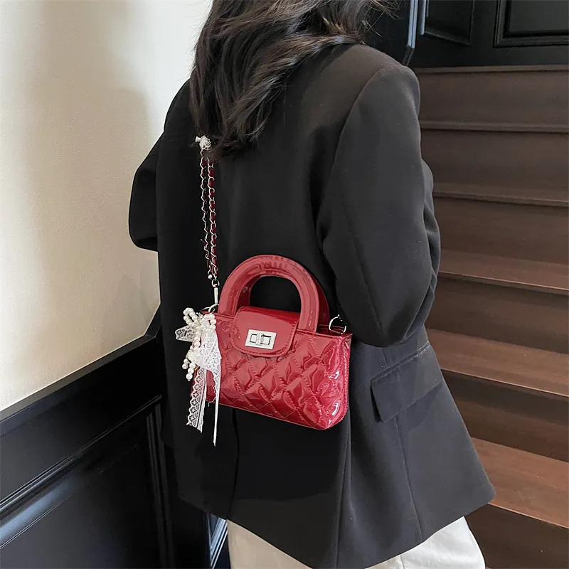 JIANGLIDA PU Shoulder Bag, Crossbody Bag, Handbag Women's Ecru/Pink/Red/Black-10