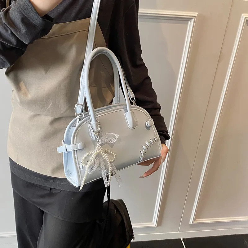 JIANGLIDA PU Handbag Women's White/Blue/Pink-6