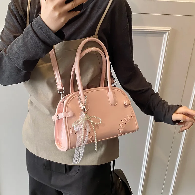 JIANGLIDA PU Handbag Women's White/Blue/Pink-10