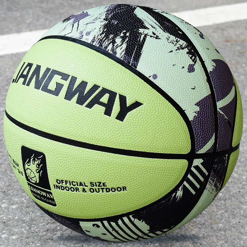 Vartsing PU Basketball Splash Dark Green Size 7 Ball Training Unisex-6