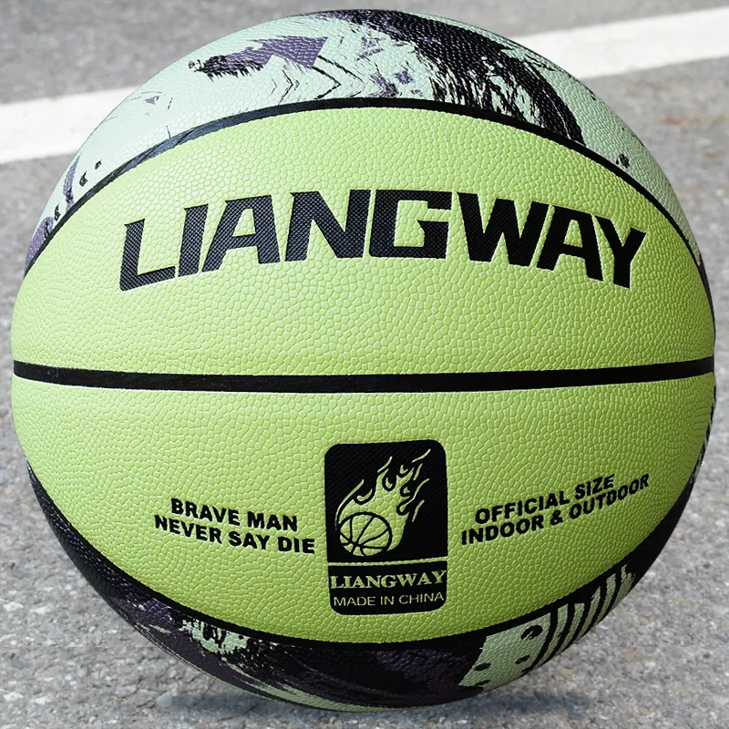 Vartsing PU Basketball Splash Dark Green Size 7 Ball Training Unisex-7