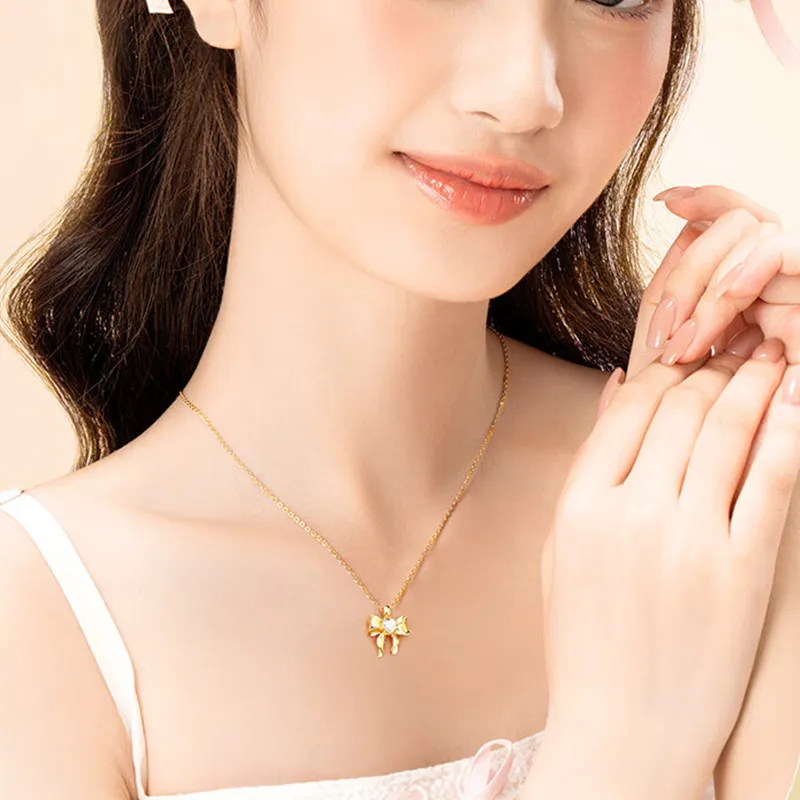 Qing Yi 999 Fine Silver Necklaces Women's-4