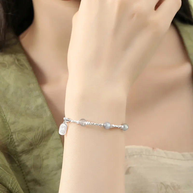 Qing Yi 925 Sterling Silver Bracelets Unisex-2