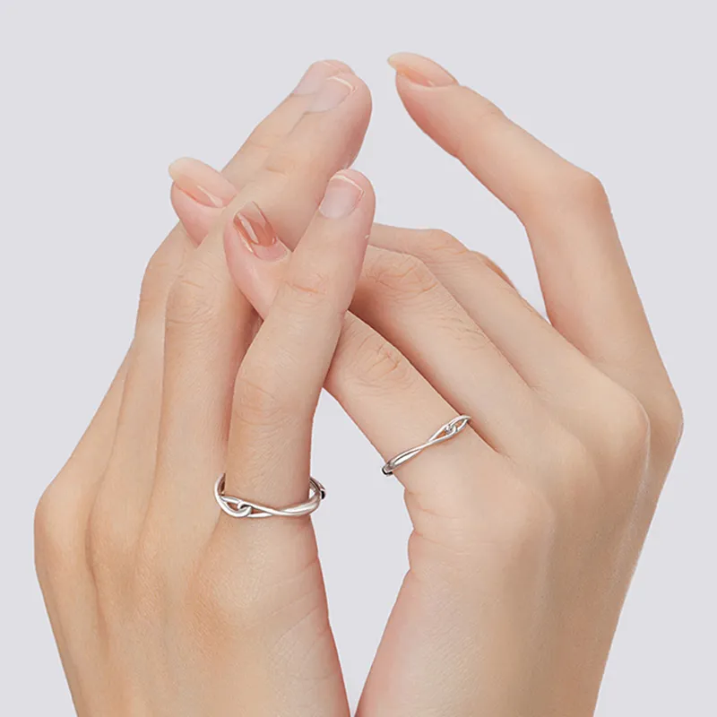 Qing Yi 999 Fine Silver Rings Unisex-1