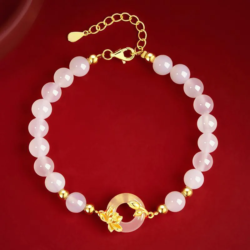 Qing Yi Chalcedony Bracelets Unisex-5