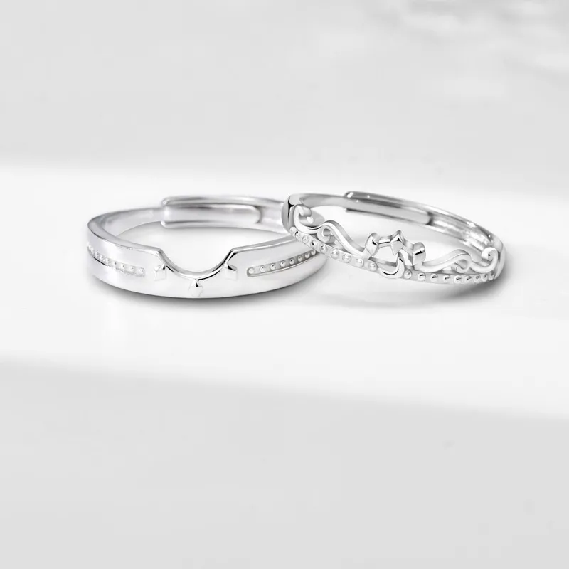 Qing Yi 925 Sterling Silver Rings Unisex-1