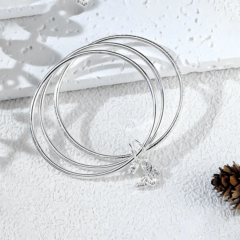Qing Yi 999 Fine Silver Sterling Silver Bracelets Women's-4