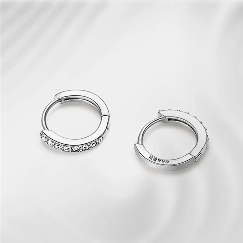 Qing Yi 999 Fine Silver Earrings Unisex-3