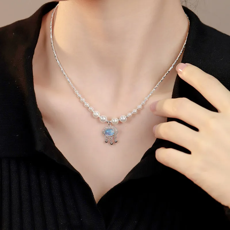 Qing Yi 925 Sterling Silver Necklaces Women's-3