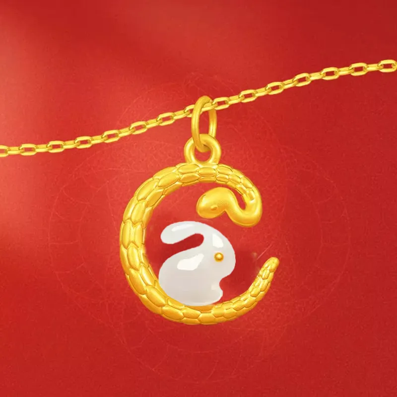 Qing Yi Hetian Jade Necklaces White Jade Women's-2